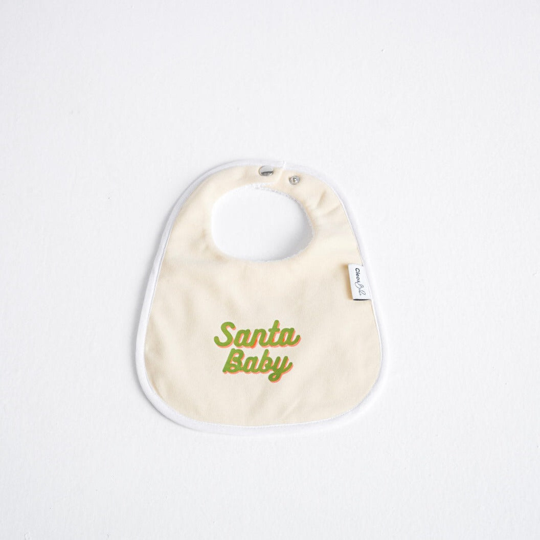 Waterproof Classic Bib - Santa Baby