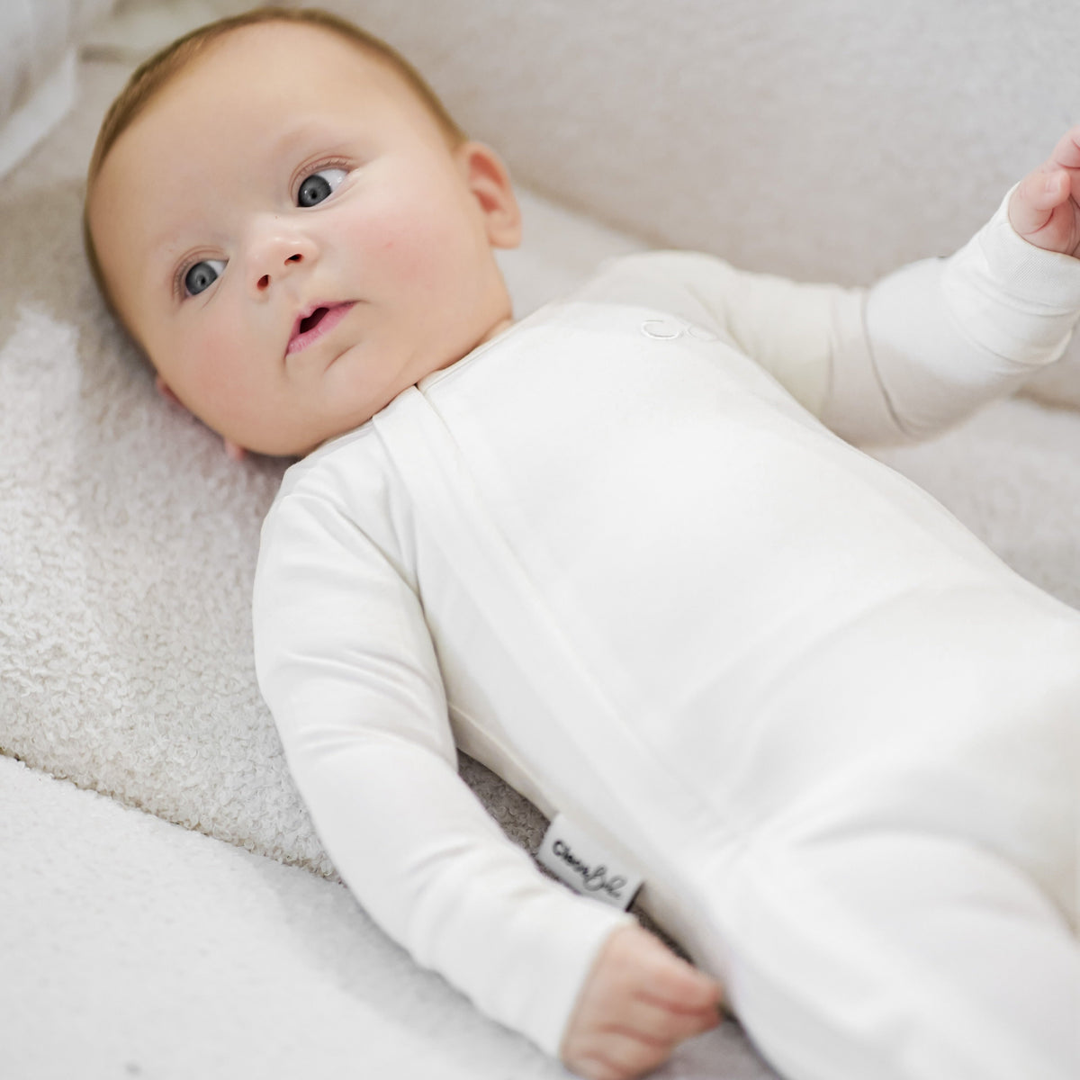 Bamboo Onesie - Milky White