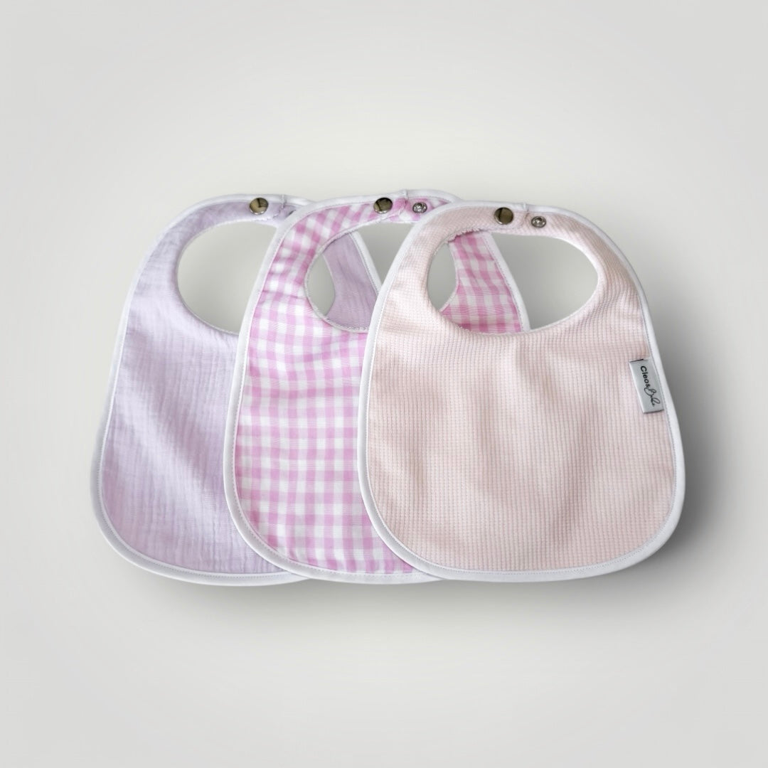 Waterproof Bib Pack Classic or Bandana - Pastel Peonies