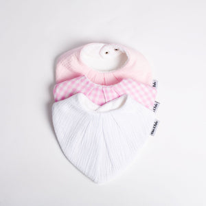 Waterproof Bib Pack Classic or Bandana - Baby Girl