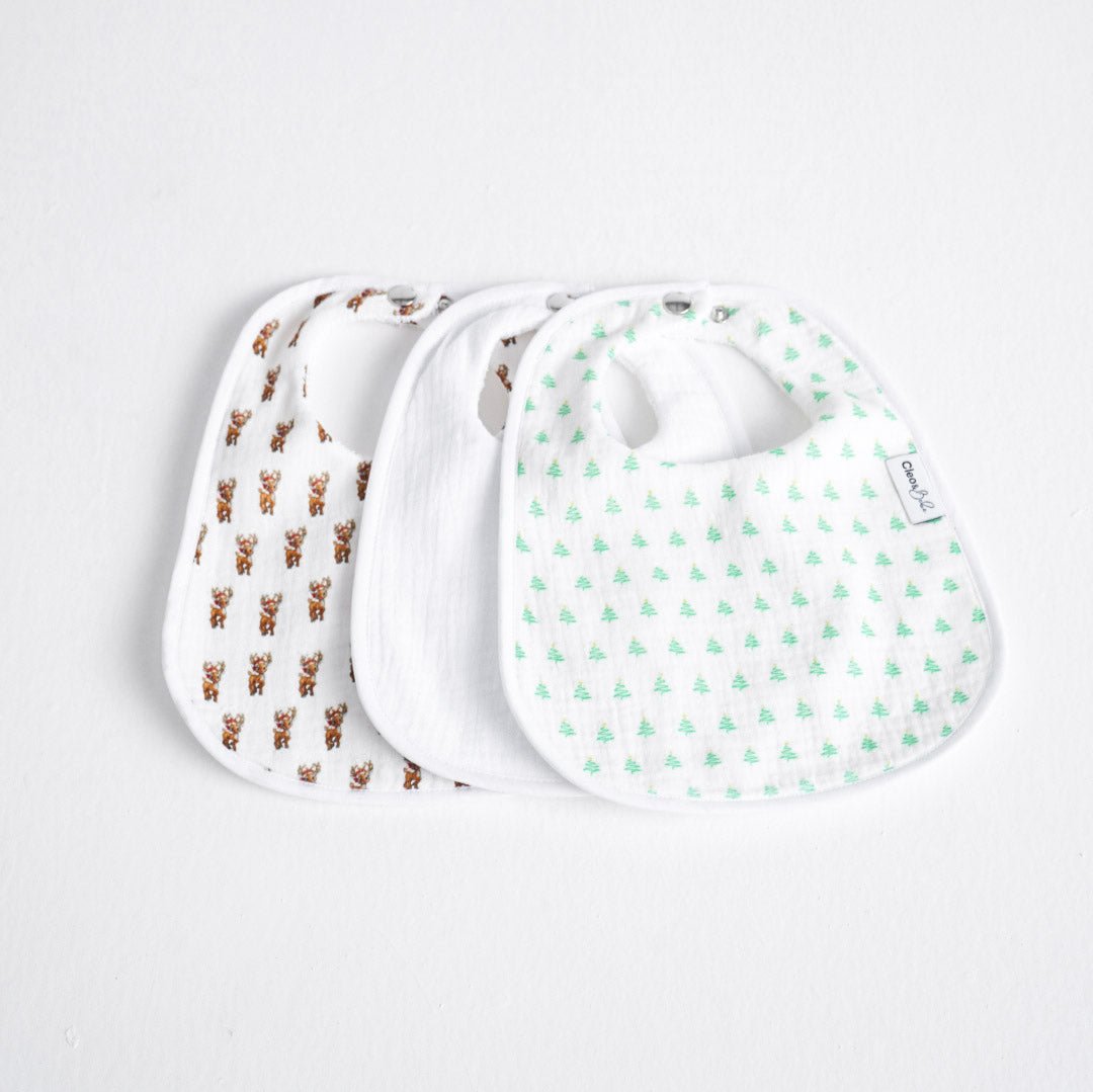 Waterproof Bandana Christmas Bibs - Three Pack Bandana or Classic